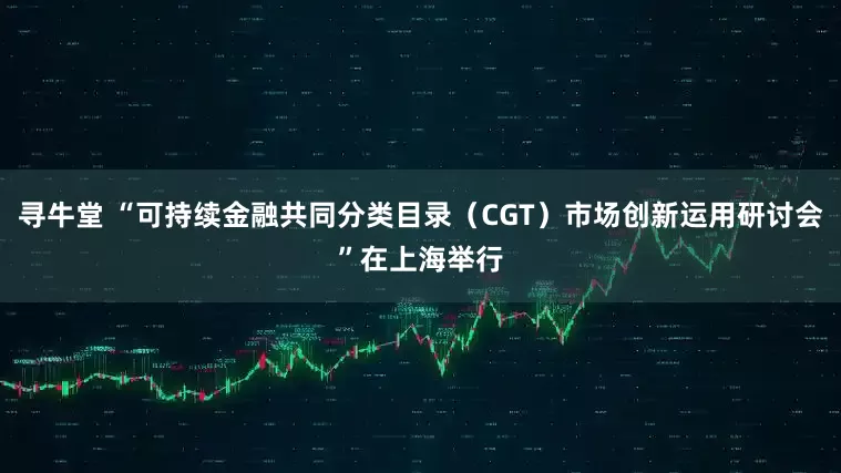寻牛堂 “可持续金融共同分类目录（CGT）市场创新运用研讨会”在上海举行